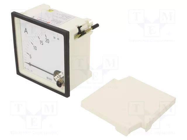 Ammeter; on panel; I AC: 0÷20A,40A; True RMS; Class: 1.5; 50÷60Hz CROMPTON - TE CONNECTIVITY E244-022-G-05