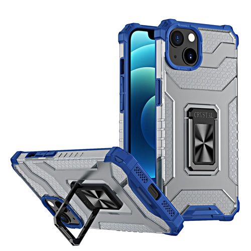 Crystal Ring Case Kickstand Tough Rugged Cover for iPhone 13 mini blue, Hurtel 9145576220603