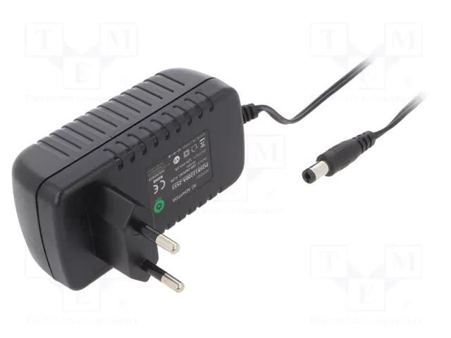 Power supply: switching; mains,plug-in; 12VDC; 2A; 24W; 81.94% POS POSB12200A-25