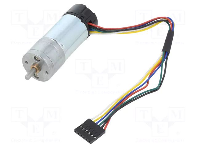 Motor: DC; with encoder,with gearbox; LP; 6VDC; 2.4A; 290rpm POLOLU POLOLU-4823