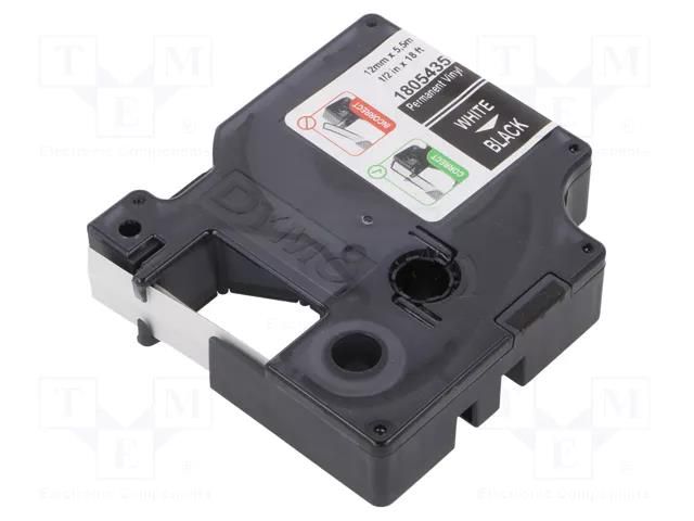 Tape; 12mm; 5.5m; black; Character colour: white DYMO DYMO.1805435