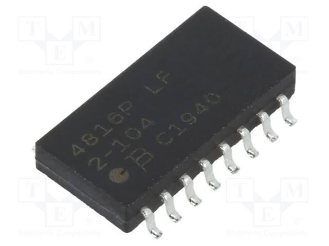 Resistor network: X; SMD; ±1%; 100kΩ; No.of resistors: 8; -55÷125°C BOURNS 4816P-T02-104LF