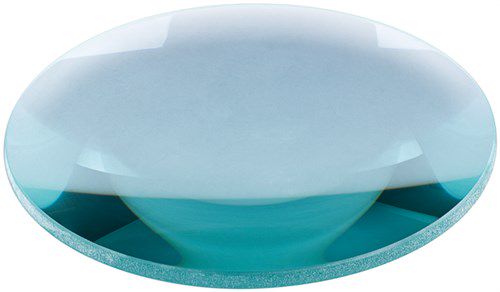Lens for Magnifying Lamp, 5 Dioptres, 127 mm, transparent - replacement lens with 2.25x magnification, glass, 127 mm diameter 77459