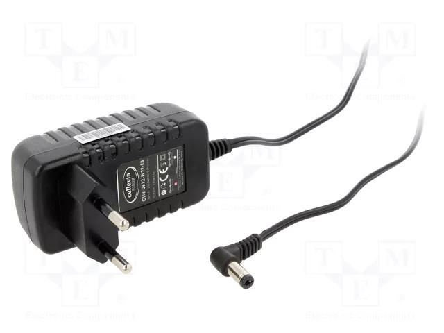 Power supply: switching; mains,plug-in; 12VDC; 0.5A; 6W; 83%; black CELLEVIA POWER CLW-0612-W2E-EB-L