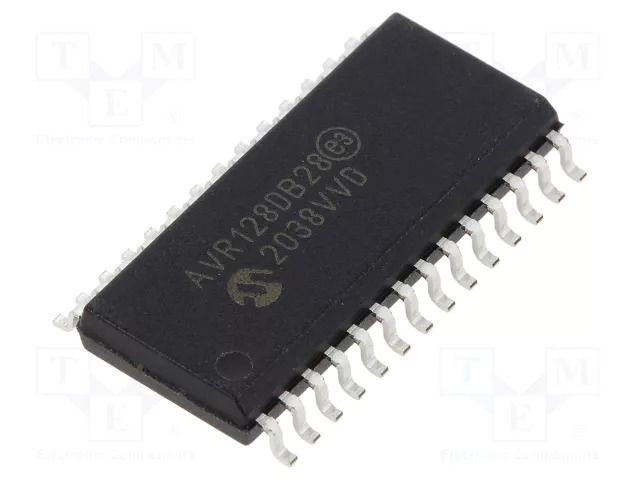 IC: AVR microcontroller; SO28; 1.8÷5.5VDC; Cmp: 3; AVR128; AVR-DA MICROCHIP TECHNOLOGY AVR128DB28-I/SO