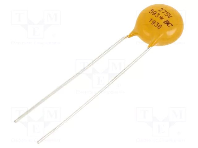 Varistor: metal-oxide; THT; 275VAC; 350VDC; 430V; 1.2kA; Ø9mm VISHAY VDRS07H275BSE