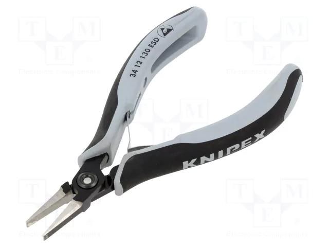 Pliers; flat; ESD; 130mm KNIPEX KNP.3412130ESD