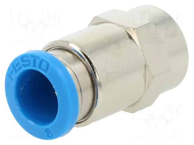 Push-in fitting; straight; -0.95÷6bar; Gasket: NBR caoutchouc; QS FESTO QSF-1/8-8-B