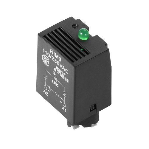 RIM 3 110/230VAC LED, RC-Filter, LED indikacija, 110 - 230 VAC, Weidmuller 7760056045