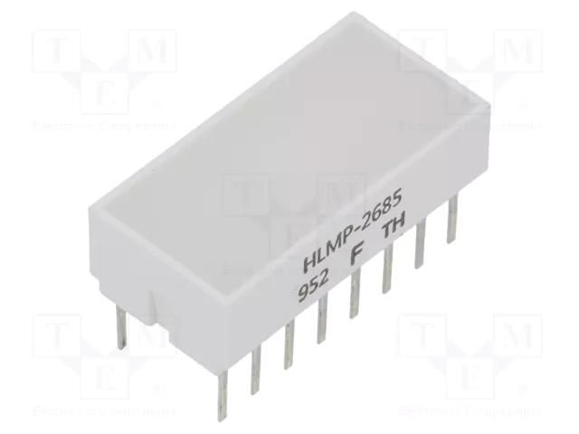 LED backlight; red; Lens: white,diffused; λd: 626nm; 22÷80mcd BROADCOM (AVAGO) HLMP-2685