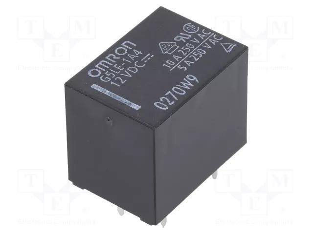 Relay: electromagnetic; SPST-NO; Ucoil: 12VDC; Icontacts max: 10A OMRON Electronic Components G5LE-1A4-12