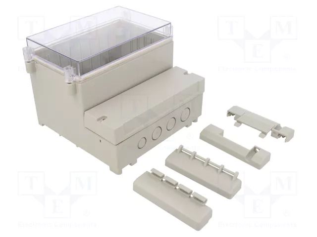 Enclosure: wall mounting; X: 166mm; Y: 161mm; Z: 121mm; ABS; grey GAINTA DC003CUL