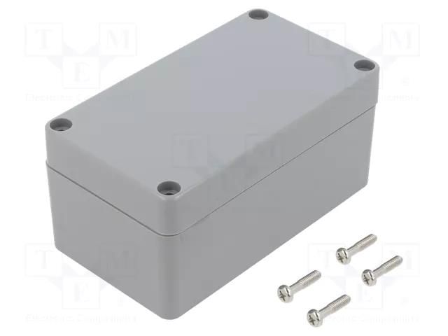 Enclosure: multipurpose; X: 65mm; Y: 115mm; Z: 55mm; ABS; light grey GAINTA A308-IP68