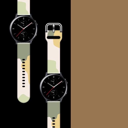Strap Moro for Samsung Galaxy Watch 40 / 41 / 42 / 43 / 44 mm silicone bracelet watch band - pattern 14, Hurtel 5907769336270 5907769336270