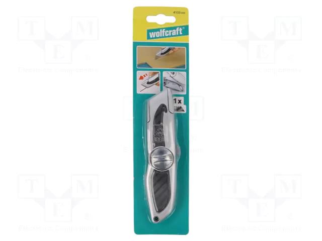 Knife; universal; Handle material: metal WOLFCRAFT WF4133000