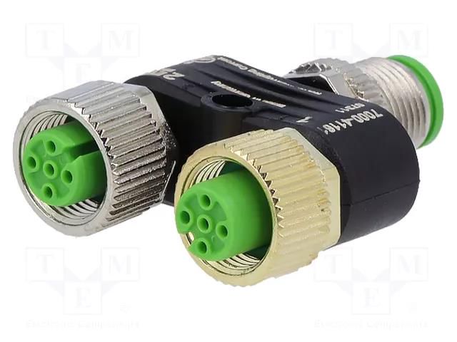 T adapter; M12 male,M12 female x2; A code-DeviceNet / CANopen MURRELEKTRONIK 7000-41161-0000000