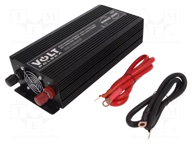 Converter: DC/AC; 1000W; Uout: 230VAC; 10.5÷15.5VDC; Ppeak: 2000W VOLT POLSKA SINUS-2000-12V