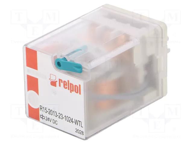 Relay: electromagnetic; 3PDT; Ucoil: 24VDC; Icontacts max: 20A RELPOL R15-3P-24DCWTL