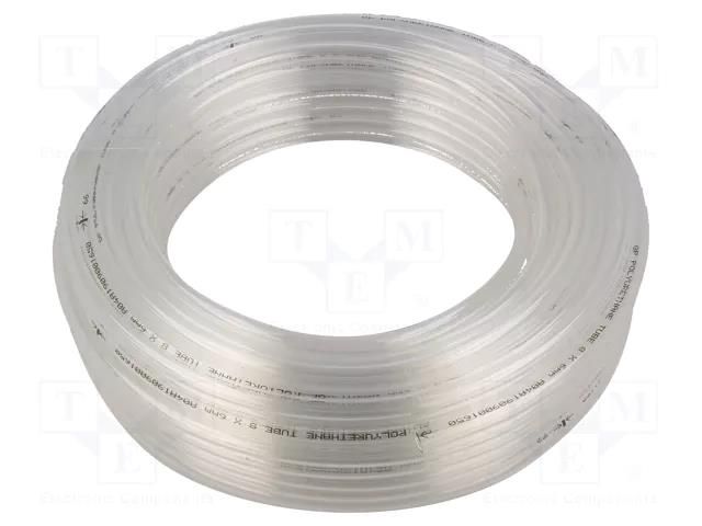 Pneumatic tubing; max.8bar; L: 25m; polyurethane; Economy; white PNEUMAT 259.17SN-25