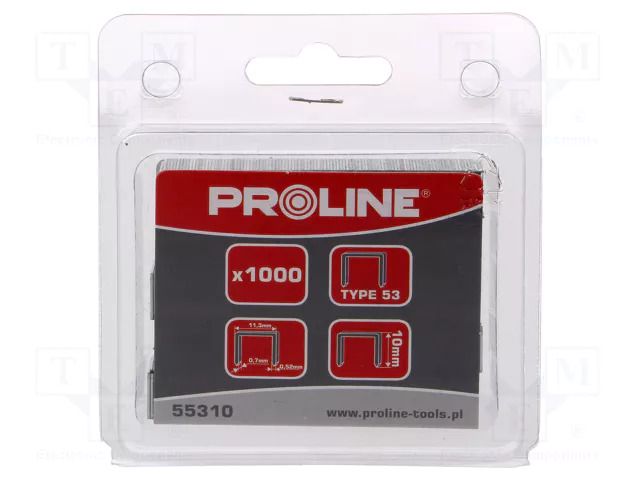 Staples; Width: 11.3mm; L: 10mm; 1000pcs. PROLINE PRE-55310