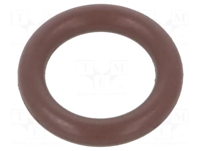 O-ring gasket; FPM; Thk: 1.5mm; Øint: 6mm; brown; -20÷200°C ORING USZCZELNIENIA TECHNICZNE O-6X1.5-80-FPM-BR