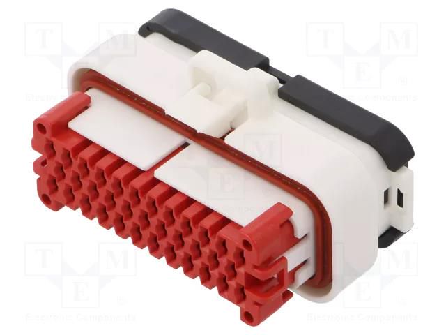 Connector: automotive; plug; female; AMPSEAL; PIN: 35; IP6K9K; white TE Connectivity 776164-2