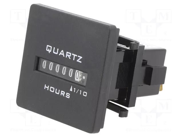 Counter: electromechanical; working time; mechanical indicator TRUMETER 722-0030