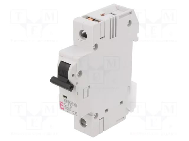 Circuit breaker; 230/400VAC; Inom: 10A; Poles: 1; Charact: C; 10kA ETI POLAM 002131714