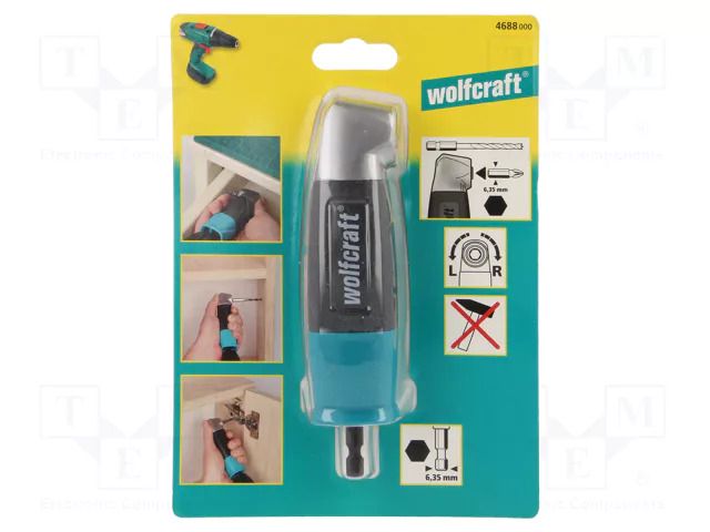Adapter; for electric screwdriver; angular WOLFCRAFT WF4688000