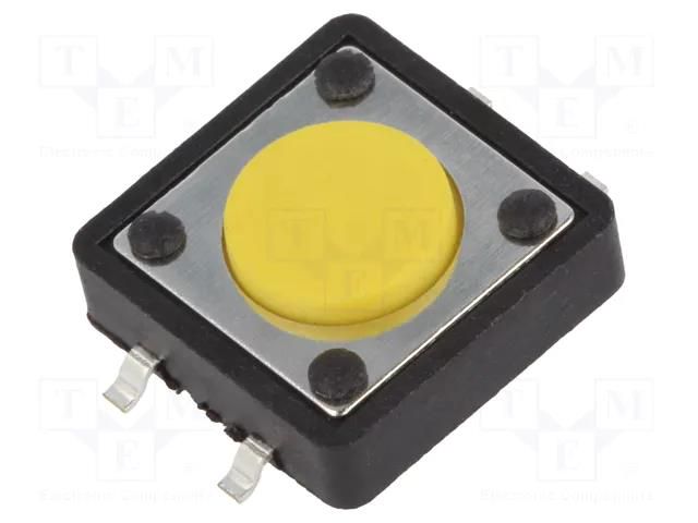 Microswitch TACT; SPST-NO; Pos: 2; 0.05A/12VDC; SMT; none; 1.6N NINIGI TACTMS-24N/O