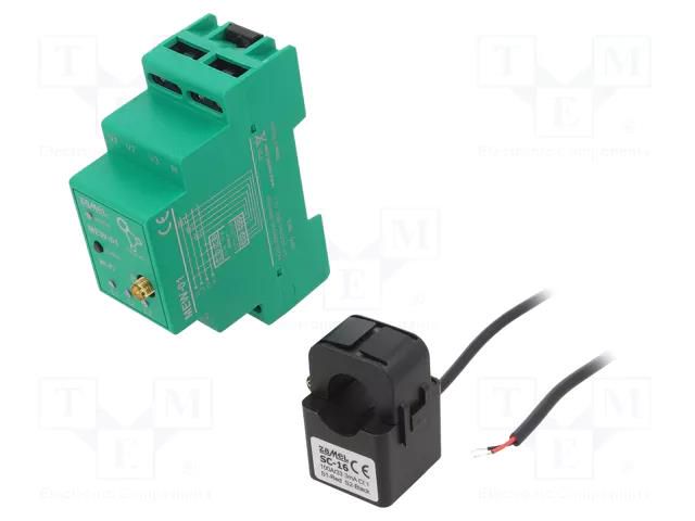 Power monitor; for DIN rail mounting; 230VAC; IP20; SUPLA ZAMEL MEW-01/1F