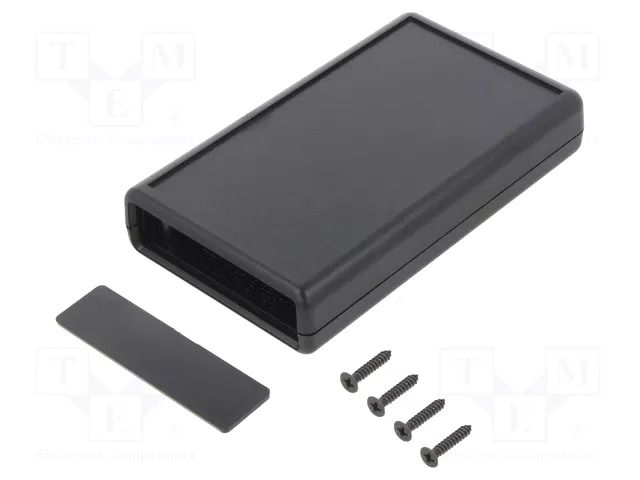 Enclosure: with panel; with battery compartment; X: 66.5mm; ABS GAINTA G528B-BC-1A