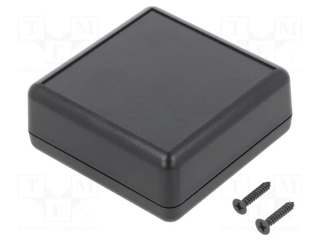 Enclosure: multipurpose; X: 66.5mm; Y: 66.5mm; Z: 28mm; ABS; black GAINTA G515B