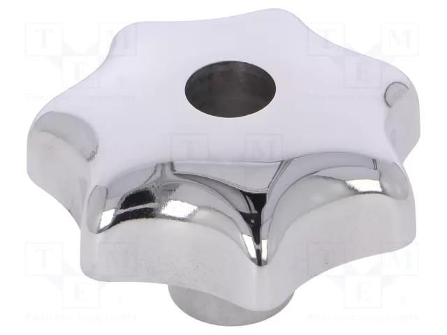 Knob; Ø: 80mm; Int.thread: M16; aluminium; DIN 6336; polished ELESA+GANTER DIN6336AL80-M16DPL