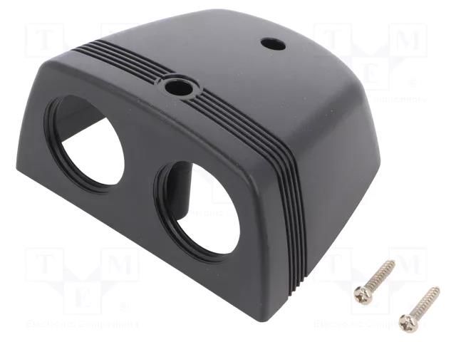 Car lighter socket housing; black SCI A13-142-8