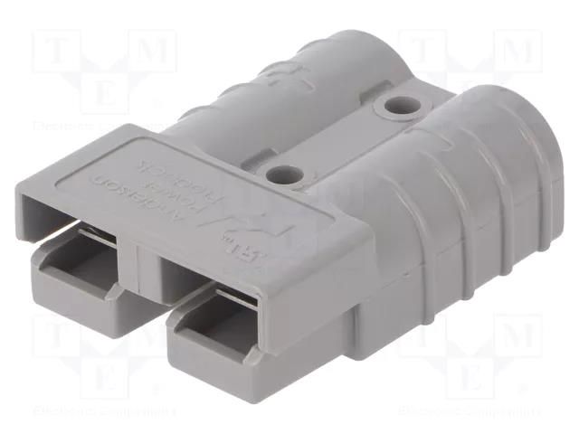 Connector: DC supply; plug; hermaphrodite; SB® 50; for cable; grey ANDERSON POWER PRODUCTS 992-BK