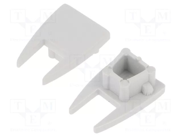 Cap for LED profiles; grey; 2pcs; ABS TOPMET TOP-68550022