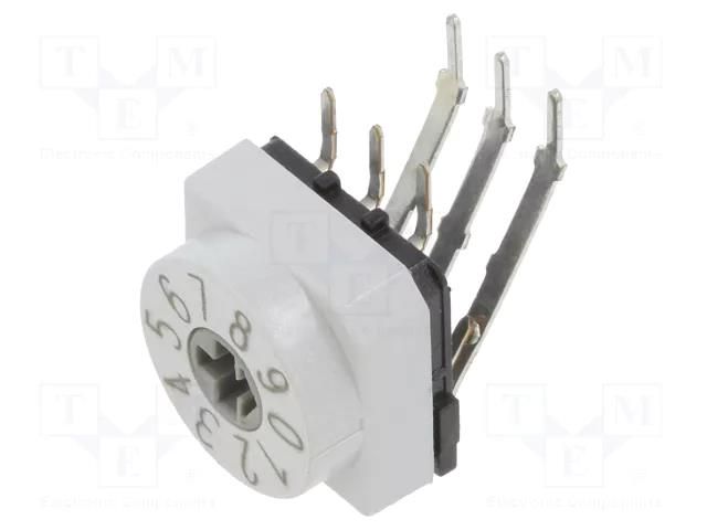 Encoding switch; DEC/BCD; Pos: 10; THT; Rcont max: 80mΩ; PT65 PTR HARTMANN PT65701L508H