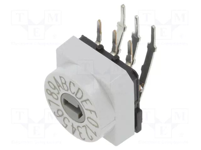 Encoding switch; HEX/BCD; Pos: 16; THT; Rcont max: 80mΩ; PT65 PTR HARTMANN PT65103L254H