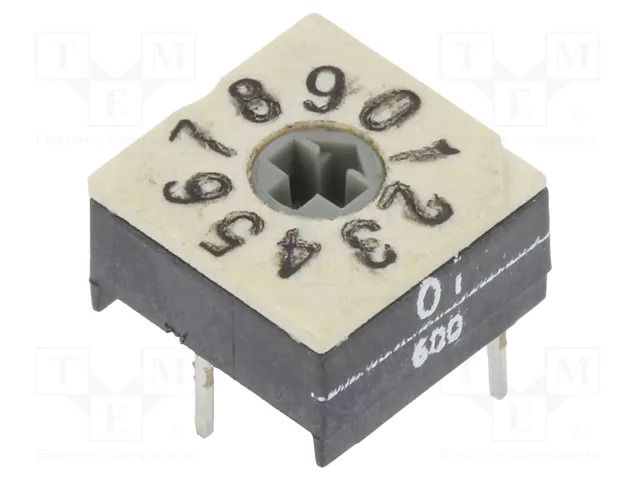 Encoding switch; DEC/BCD; Pos: 10; THT; Rcont max: 100mΩ; P60 PTR HARTMANN P60ATHR701H