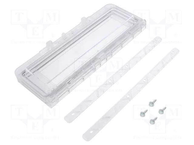 Inspection windows; polycarbonate; 190x77x25mm; IP54 FIBOX L10