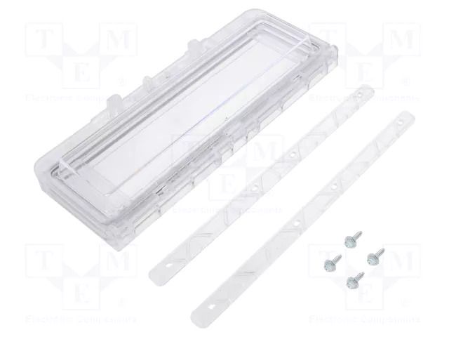 Inspection windows; polycarbonate; 190x77x25mm; IP54 FIBOX L10