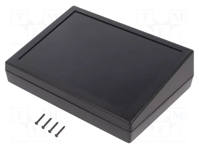 Enclosure: desktop; X: 189mm; Y: 134mm; Z: 54.6mm; ABS; black GAINTA G1183B