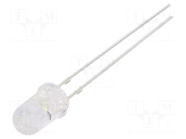 CRLED; white cold; 5mm; 18000mcd; 15°; Front: convex; 5.5÷20VDC OPTOSUPPLY OSW5DK5111A-CR14