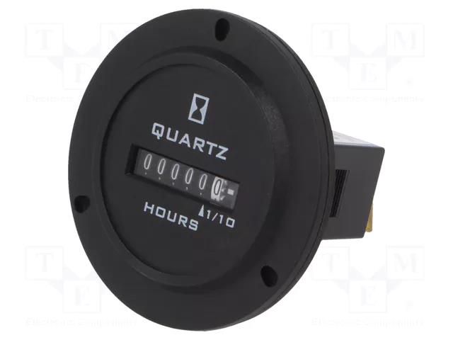 Counter: electromechanical; working time; mechanical indicator TRUMETER 722-0004