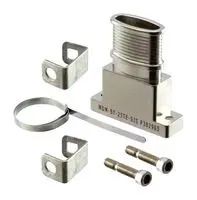 BAND TIED BACKSHELL, 180DEG, 21POS, ALUM MDM-BT-21TE-SJS-CAD