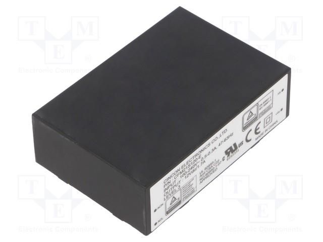 Converter: AC/DC; 20W; Uin: 90÷264VAC; 12VDC; Iout: 1.7A; 83%; CFM21 CINCON CFM21S120-E