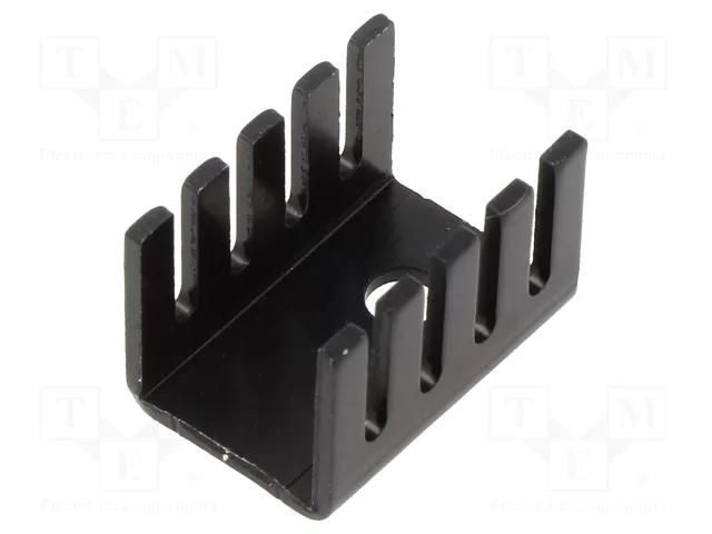 Heatsink: extruded; U; TO220; black; L: 19.1mm; W: 13.2mm; H: 12.7mm Advanced Thermal Solutions ATS-PCB1072