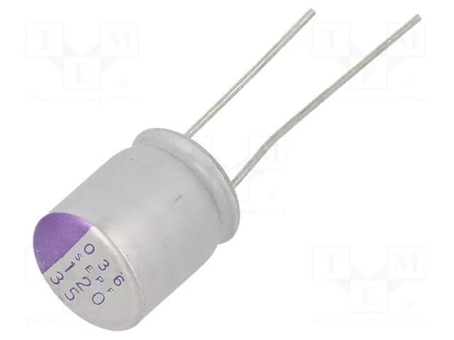 Capacitor: polymer; 120uF; 35VDC; THT; ±20%; Ø10x13mm; OS-CON SEPF PANASONIC 35SEPF120M