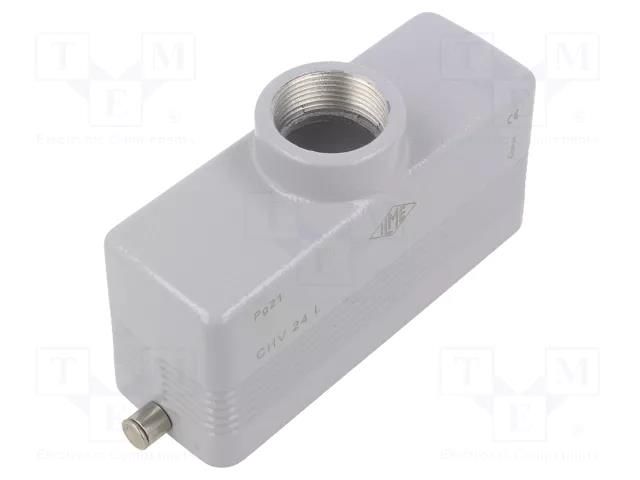 Enclosure for connectors: HDC; size 104.27; for cable; for latch ILME CHV24L